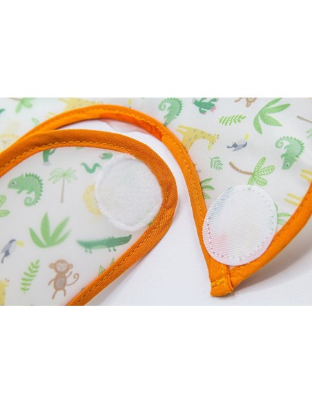 Baveta pentru copii, BabyJem, fara maneci, 32x37 cm (Culoare: Portocaliu)