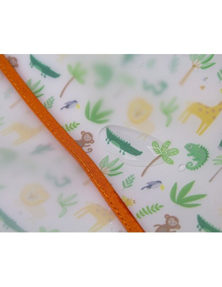 Baveta pentru copii, BabyJem, fara maneci, 32x37 cm (Culoare: Portocaliu)