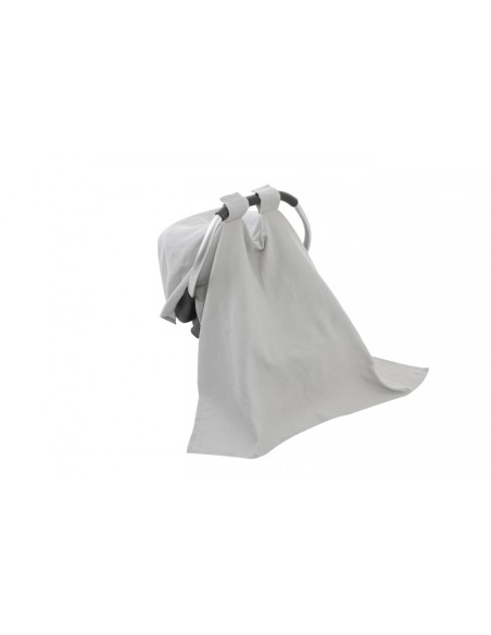 Protectie soare din muselina pentru carucior, BabyJem, 90x110 cm (Culoare: Somon)