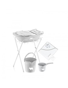 Set cadita de baie complet pentru bebelusi cu 6 piese,...