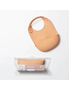 Baveta bebelusi Miniware Roll & Lock, 100% din silicon...