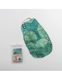 Baveta bebelusi 2 in 1 Miniware Catch & Cover, Prickly Pear