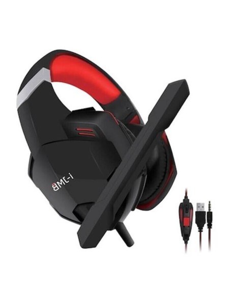 Casti Gaming Lizard, Premium, Microfon inclus, Reglaj pe Fir, Adaptor si Minijack
