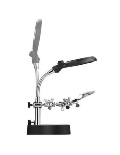Suport universal pentru lipit cu lupa, LED, 2 brate,... 2