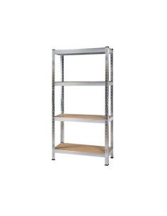Raft depozitare, metalic, 4 polite, 175 kg, 75x30x150 cm,...