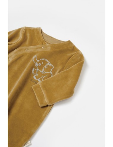 Salopeta Elefant cu maneca lunga si botosei din...