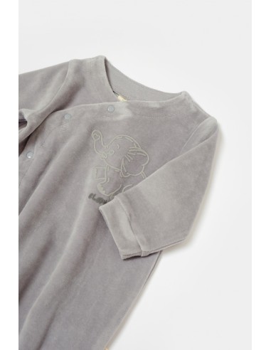 Salopeta Elefant cu maneca lunga si botosei din...