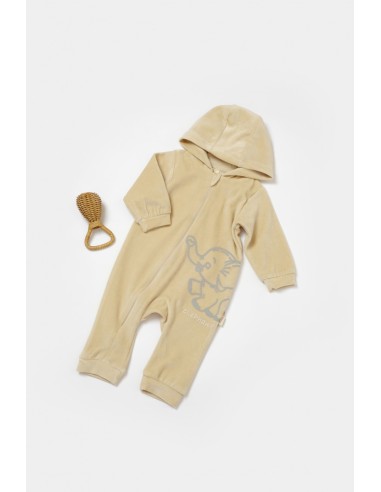 Salopeta Elefant cu maneca lunga si gluga din...