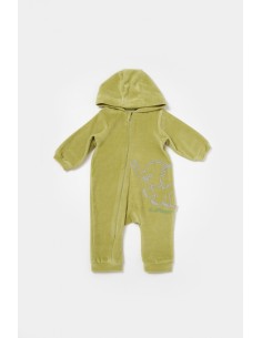 Salopeta Elefant cu maneca lunga si gluga din 80%bumbac... 2