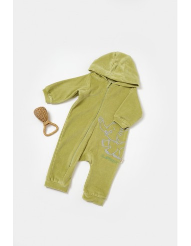 Salopeta Elefant cu maneca lunga si gluga din...