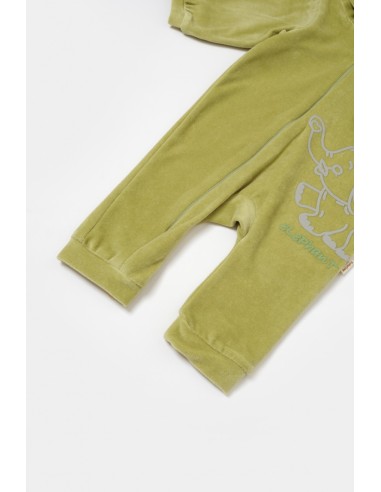 Salopeta Elefant cu maneca lunga si gluga din...