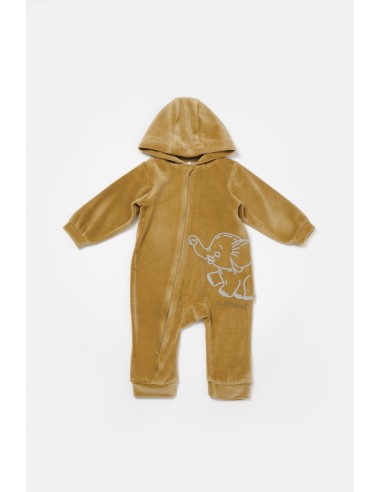 Salopeta Elefant cu maneca lunga si gluga din...