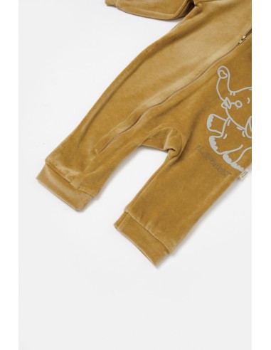 Salopeta Elefant cu maneca lunga si gluga din...