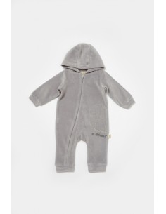 Salopeta Elefant cu maneca lunga si gluga din 80%bumbac... 2