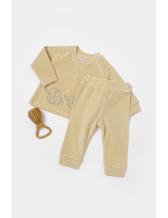Set bluzita si pantaloni Elefant, 80%bumbac organic si...