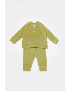 Set bluzita si pantaloni Elefant, 80%bumbac organic si... 2