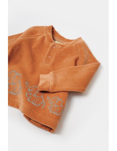 Set bluzita si pantaloni Elefant, 80%bumbac...