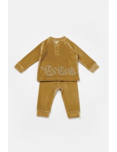 Set bluzita si pantaloni Elefant, 80%bumbac organic si... 2