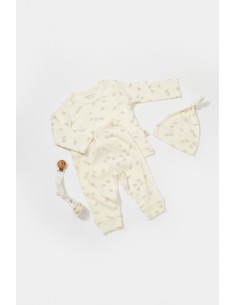 Set 3 piese:bluza, pantaloni si caciulita Printed,...