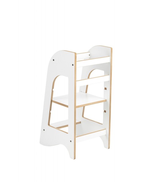 Turn de invatare MamaToyz Learning Tower din MDF, Alb