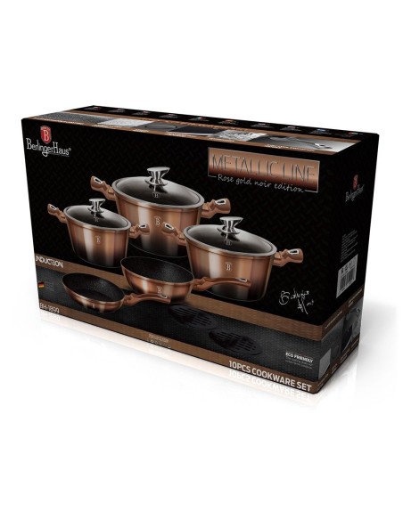 Set gatit 10 piese, BerlingerHaus, Metallic Line Rose Gold Edition, BH/1899