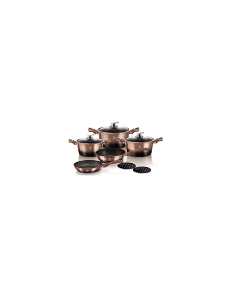 Set gatit 10 piese, BerlingerHaus, Metallic Line Rose Gold Edition, BH/1899