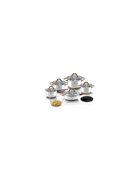 Set pentru gatit, 13 piese, oale, cratite si accesorii, Gourmet Line, Blaumann BL-3244