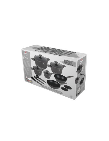Set de gatit, 15 piese, Anthracite Collection,...