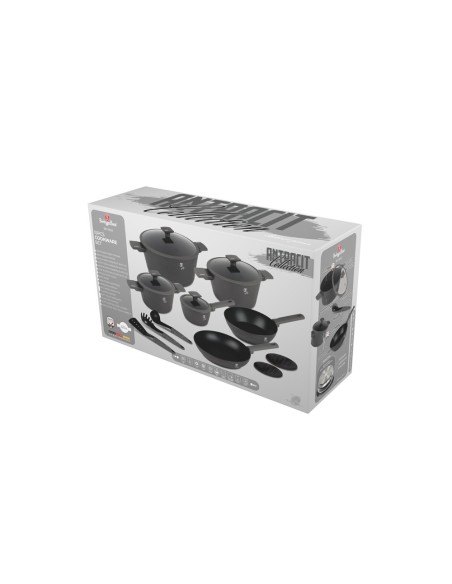 Set de gatit, 15 piese, Anthracite Collection, Berlinger Haus, BH/8141