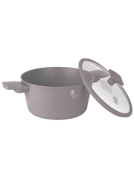 Cratita cu capac 20 cm, 2.5 litri, Berlinger Haus, Taupe Collection, BH/8100