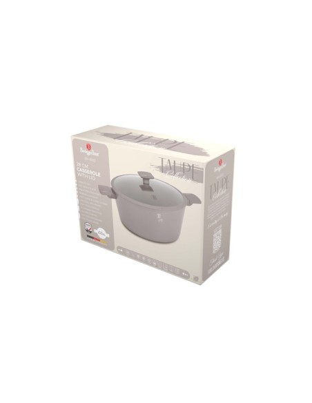 Cratita cu capac 20 cm, 2.5 litri, Berlinger Haus, Taupe Collection, BH/8100