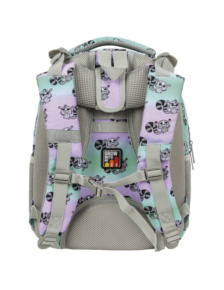 Ghiozdan pentru copii, Backup, Impermeabil, Lemur, cu 3 compartimente, PLB5R03