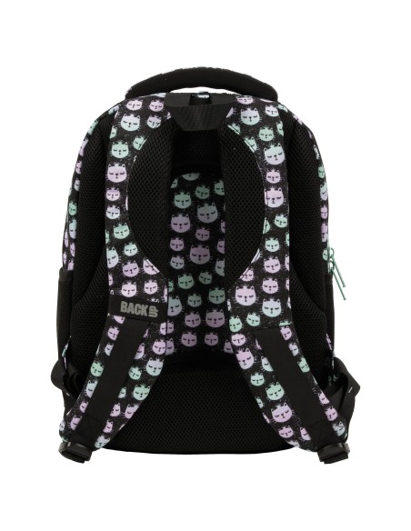 Ghiozdan pentru fetite, Backup, Impermeabil, RainBow Cat, 3 compartimente, PLB5P06, 39x27x20 cm