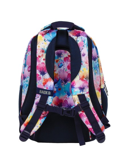 Ghiozdan pentru fetite, Backup, Impermeabil, Floricele, cu 3 compartimente, PLB6O09, 42x30x20cm