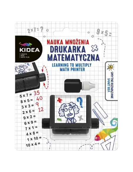 Stampila pentru invatarea inmultirii, matematica copii, Kidea, NMDMKA, 15x12x3 cm