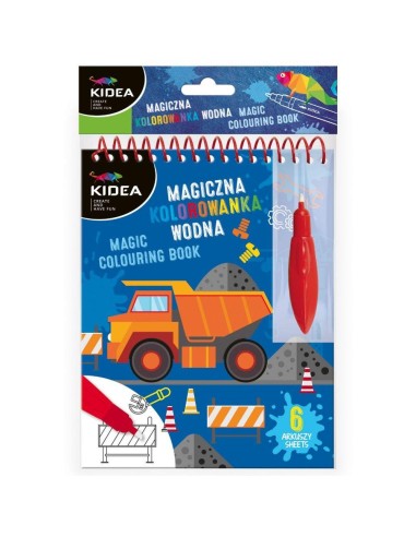 Carte reutilizabila, KIDEA, de colorat cu apa,...