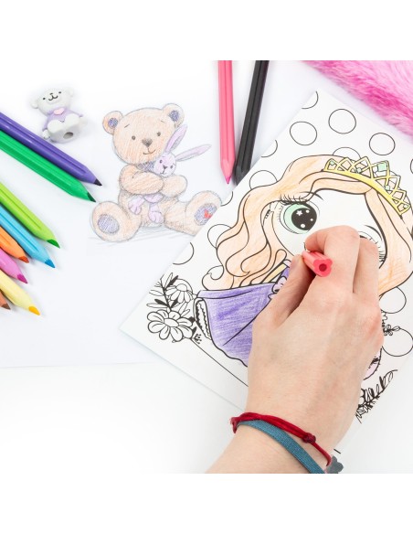 Set creioane colorate jumbo Derform Kidea, 12 culori, multicolor, 12x110x185mm, KMJ12KKA