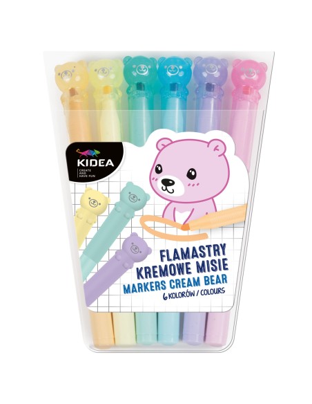 Markere Derform Flamastry Misie set 6 culori, FKM6KKA