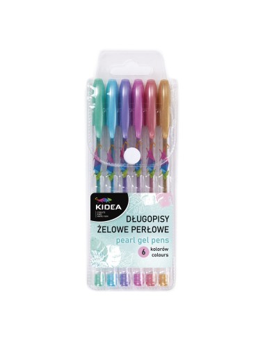 Set 6 pixuri cu gel, Derform, Multicolor, Pearl...