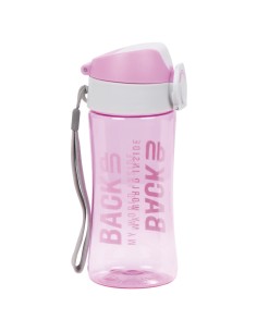 Sticla de apa pentru copii, BackUp, Plastic, Roz, BB6A36