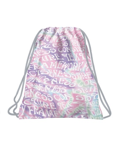 Sac sport, Backup, litere pastel, WOB6A18
