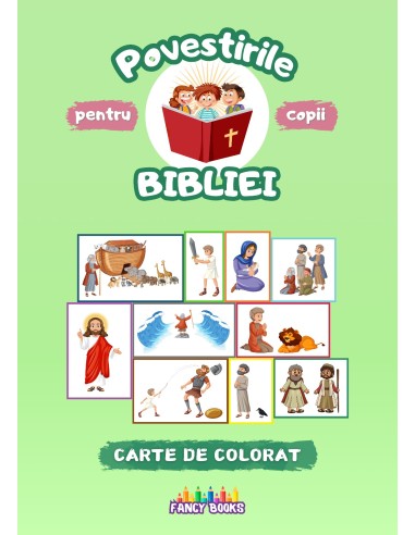 Carte de colorat Povestirile bibliei pentru copii