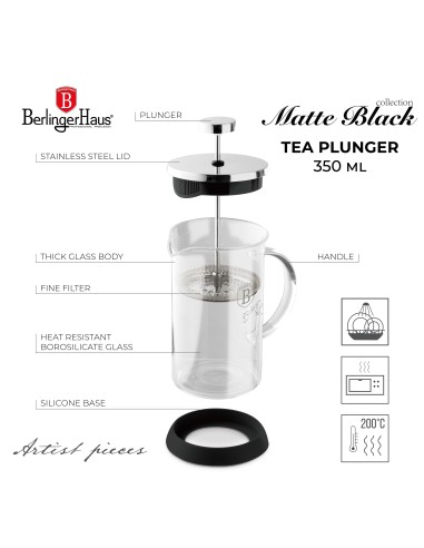 Infuzor pentru ceai sau cafea, Black Silver...