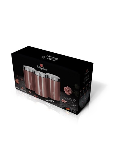 Set de 3 recipiente, I-Rose Collection, Roz,...