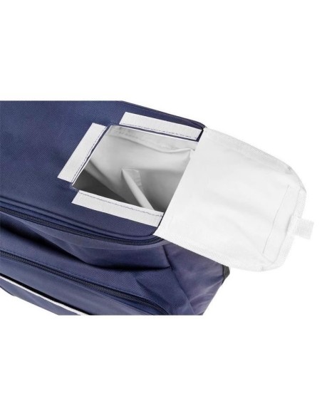 Geanta picnic, termoizolanta, impermeabila, cu maner, albastru, 35x23x35 cm, Isotrade
