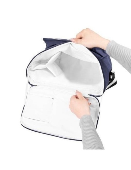 Geanta picnic, termoizolanta, impermeabila, cu maner, albastru, 35x23x35 cm, Isotrade