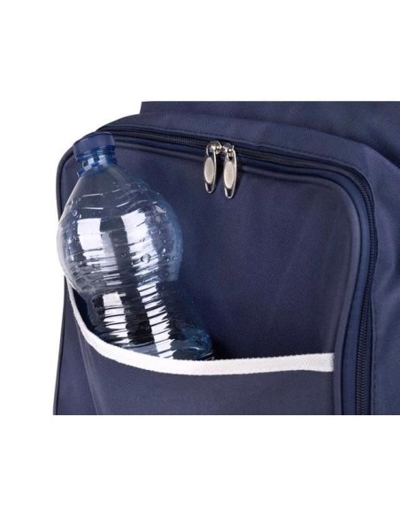 Geanta picnic, termoizolanta, impermeabila, cu maner, albastru, 35x23x35 cm, Isotrade